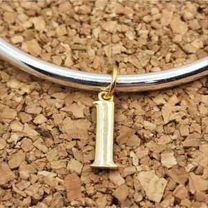 3/$30 🖤 GOLD 925 STERLING SILVER LETTER L CHARM FOR PANDORA BRACELETS NECKLACES